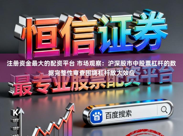 注册资金最大的配资平台 市场观察:沪深股市中股票杠杆的数据完整性审查围绕杠杆放大效应